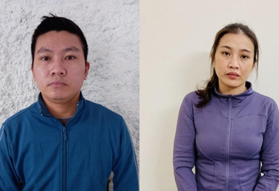 Đối tượng Linh và Lợi bị bắt giữ. Đối tượng Linh và Lợi bị bắt giữ.