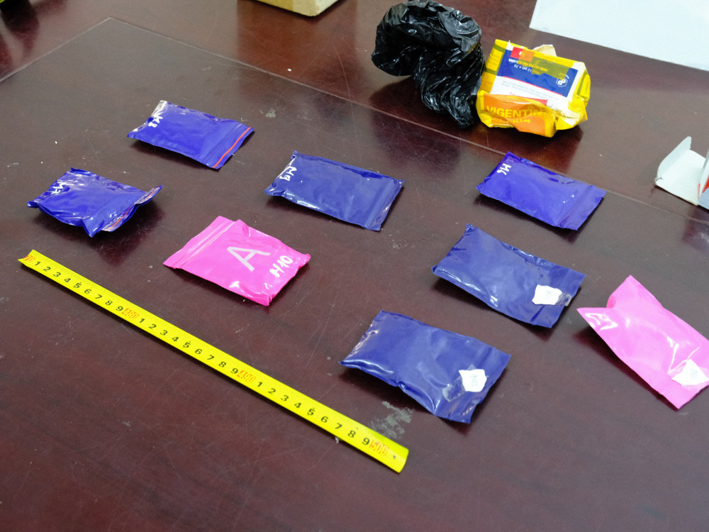 Tang vật công an thu giữ.