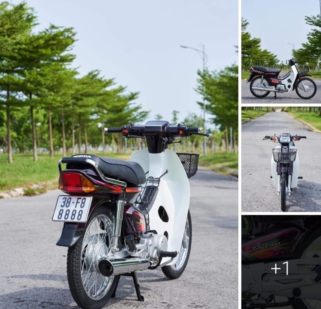 Chiếc xe Honda Super Dream đời 2003 anh Lê Huy Đức (ở Hà Tĩnh) đăng tải bán giá 288 triệu đồng công khai trên mạng. Ảnh: FB