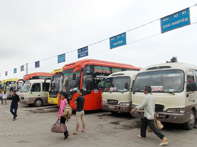 Từ hôm nay, hơn 70 nốt xe đi Thái Nguyên tại Mỹ Đình được chuyển về Bến Nam Thăng Long. Ảnh: Trọng Đảng. Từ hôm nay, hơn 70 nốt xe đi Thái Nguyên tại Mỹ Đình được chuyển về Bến Nam Thăng Long. Ảnh: Trọng Đảng