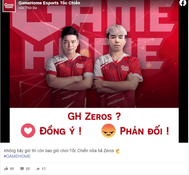 GameHome đăng đàn “thả thính” chiêu mộ Zeros