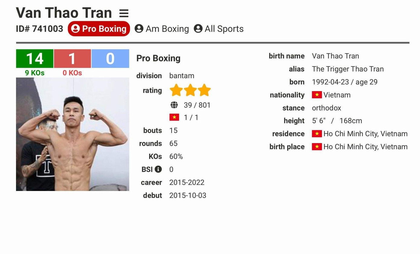 Trần Văn Thảo lên hạng 39 thế giới, được đánh giá 3 sao về đẳng cấp Trần Văn Thảo lên hạng 39 thế giới, được đánh giá 3 sao về đẳng cấp