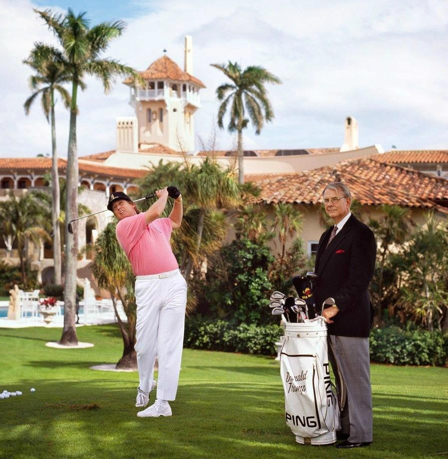 Ông Trump tại khu nghỉ dưỡng Mar-a-Lago. Ảnh: August Ông Trump tại khu nghỉ dưỡng Mar-a-Lago. Ảnh: August