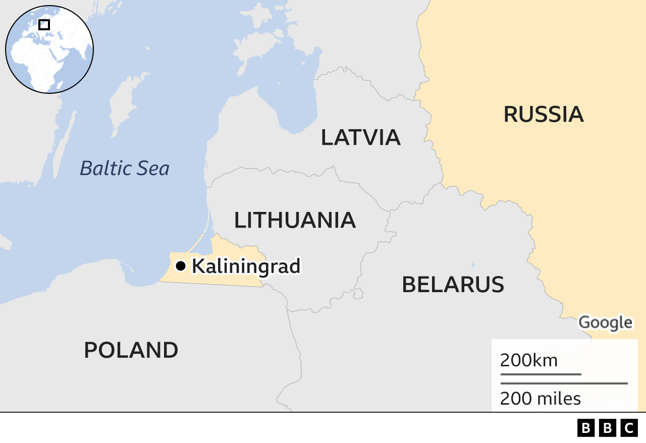 Kaliningrad là vùng lãnh thổ thuộc Nga. Ảnh: BBC