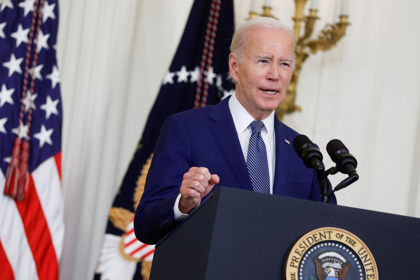 Tổng thống Mỹ Joe Biden phát biểu tại Nhà Trắng ngày 26/6. (Ảnh: Reuters) Tổng thống Mỹ Joe Biden phát biểu tại Nhà Trắng ngày 26/6. (Ảnh: Reuters)