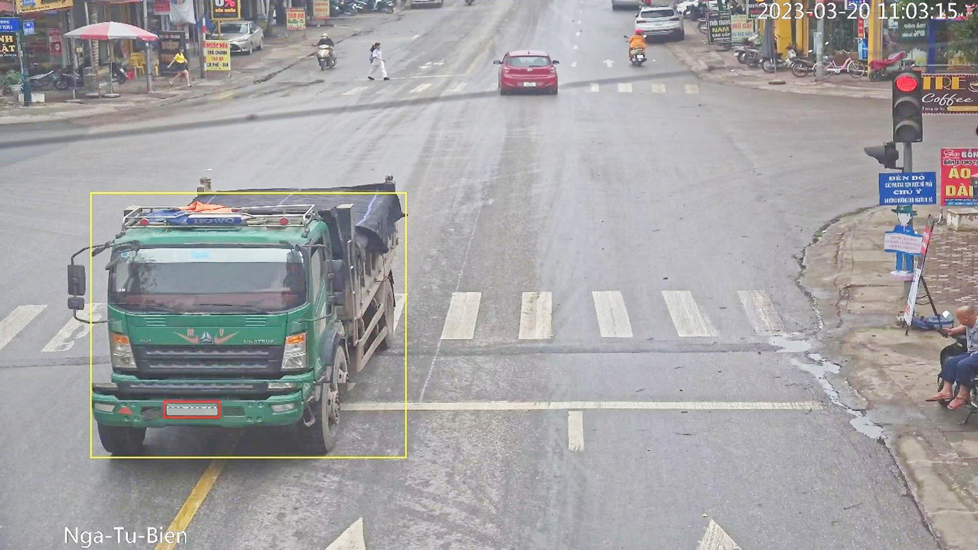 Camera phát hiện phương tiện vi phạm luật giao thông tại huyện Hiệp Hòa (Bắc Giang)