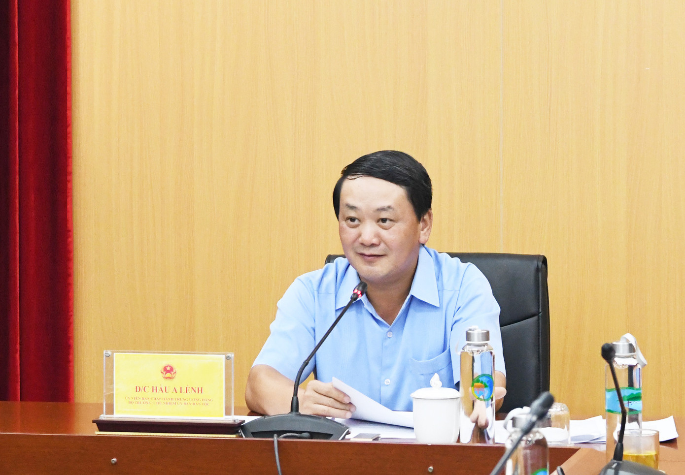 Bộ trưởng, Chủ nhiệm Ủy ban Dân tộc Hầu A Lềnh.