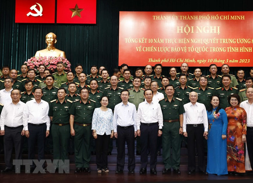 Chủ tịch nước Võ Văn Thưởng và các đại biểu. Ảnh: Thống Nhất/TTXVN