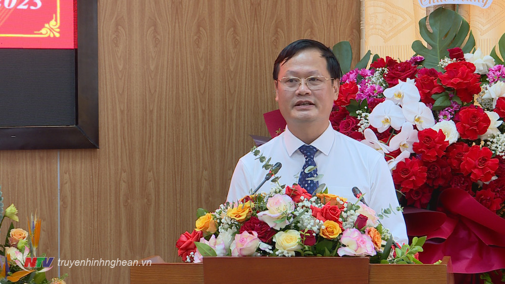 Tân Giám đốc Sở Khoa học và Công nghệ tỉnh Nghệ An Nguyễn Quý Linh. Ảnh: Truyền hình Nghệ An Tân Giám đốc Sở Khoa học và Công nghệ tỉnh Nghệ An Nguyễn Quý Linh. Ảnh: Truyền hình Nghệ An