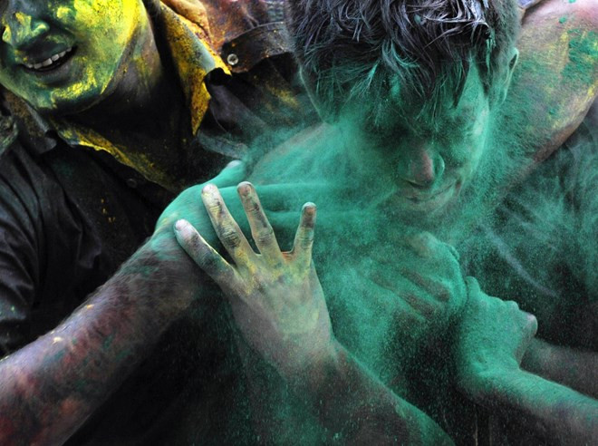 Lễ hội màu sắc tại Ấn Độ để lại nhiều ấn tượng cho du khách. (Nguồn : Getty)