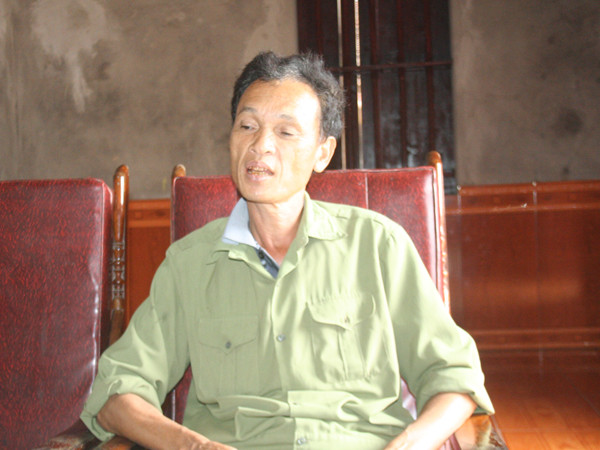 Ông Nguyễn Khắc Sử, bố của Lệ. Ảnh: Nguyễn Trường