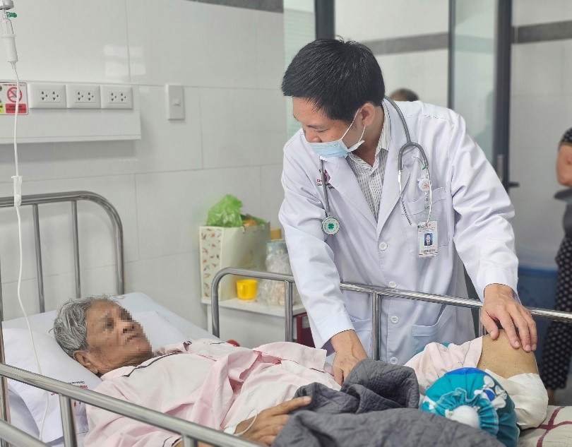 Sau 2 tuần điều trị, sức khỏe của người bệnh đã bình phục tốt