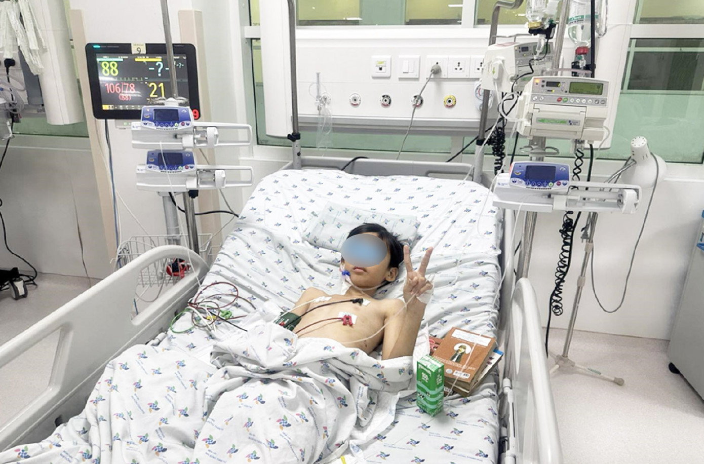 Bệnh nhi đã được các bác sĩ nỗ lực điều trị, hiện sức khỏe đã bình phục tốt
