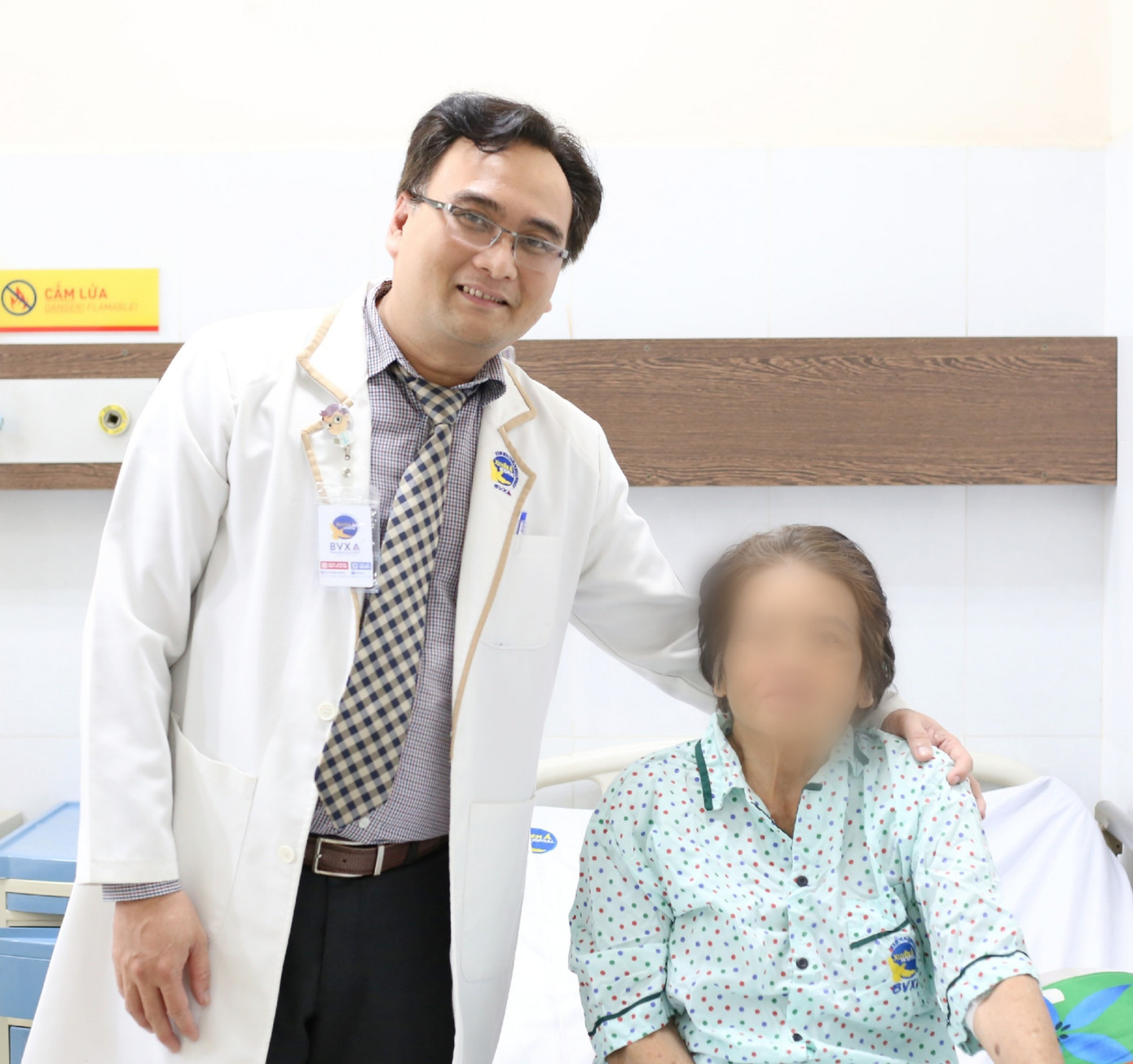 Sau phẫu thuật xử lý tình trạng vỡ bàng quang, sức khỏe của người bệnh đã bình phục tốt