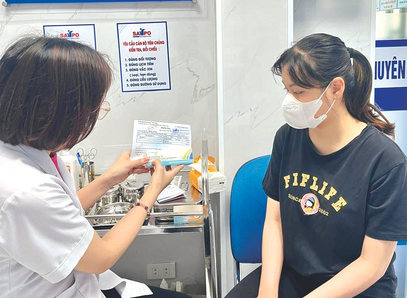 Hệ thống phòng tiêm chủng SAFPO/POTEC luôn coi trọng nâng cao chất lượng phục vụ