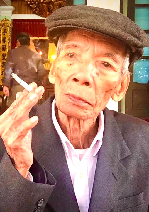 Cụ Lê Duy Tính, người anh rể của ông Đỗ Quý Doãn, thân phụ nhà báo Minh Toản. (Ảnh Đỗ Quý Doãn chụp năm cụ Tính 90 tuổi)