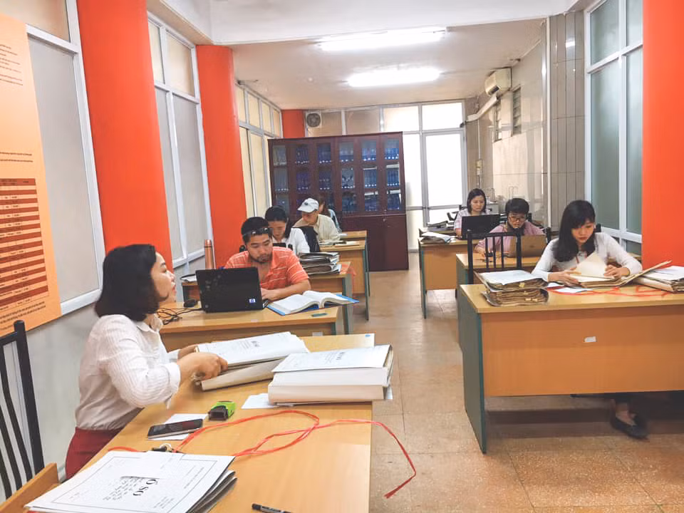 Một góc ở Trung tâm Lưu trữ III