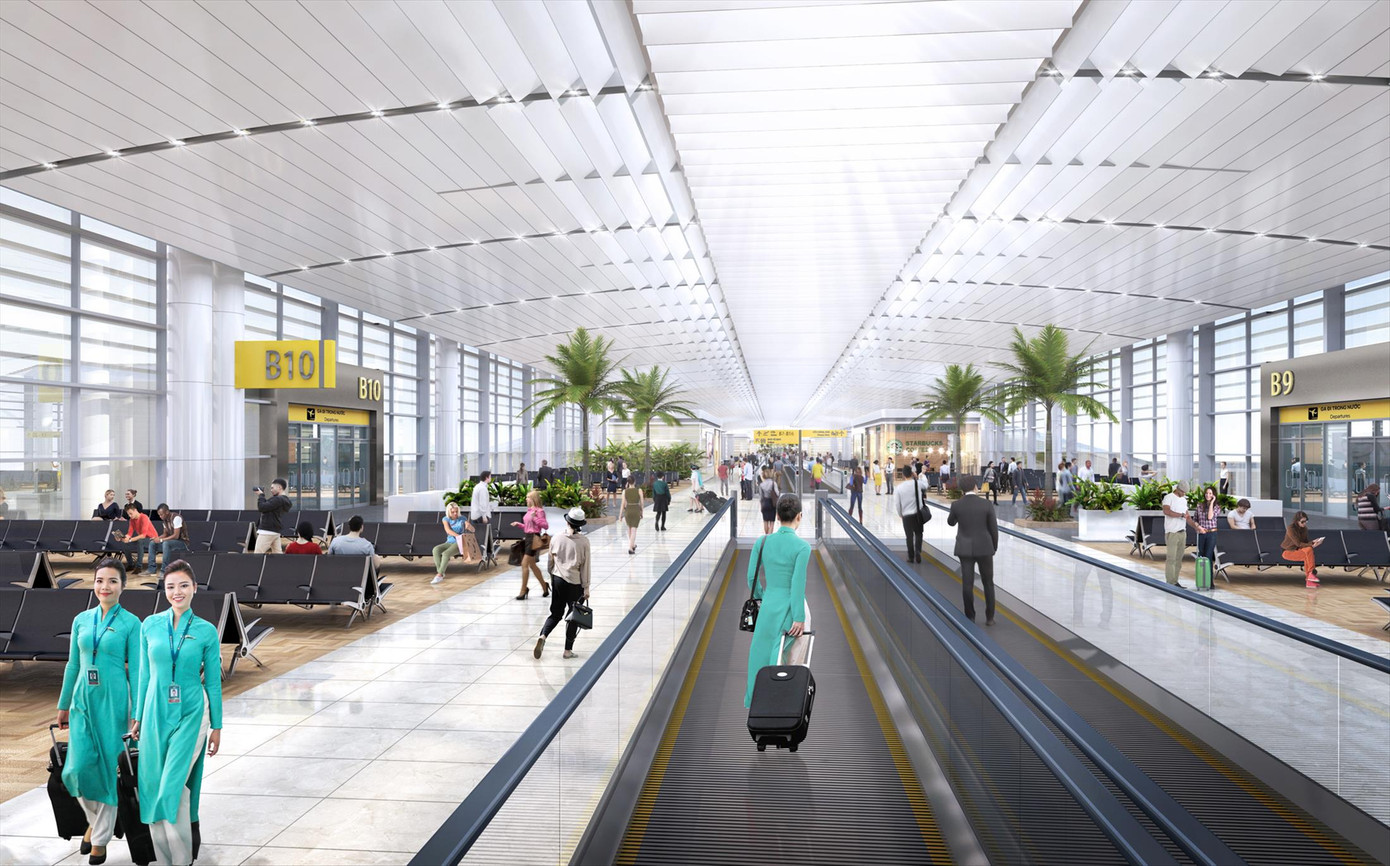 Phối cảnh nhà ga hành khách sân bay Long Thành. Ảnh: ACV Phối cảnh nhà ga hành khách sân bay Long Thành. Ảnh: ACV