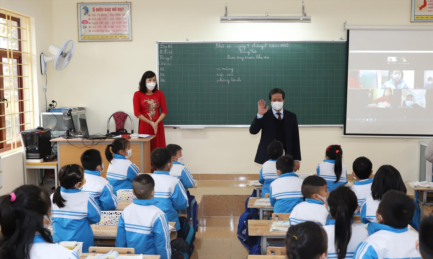 Học sinh các cấp ở Hải Phòng trở lại trường học trực tiếp Học sinh các cấp ở Hải Phòng trở lại trường học trực tiếp