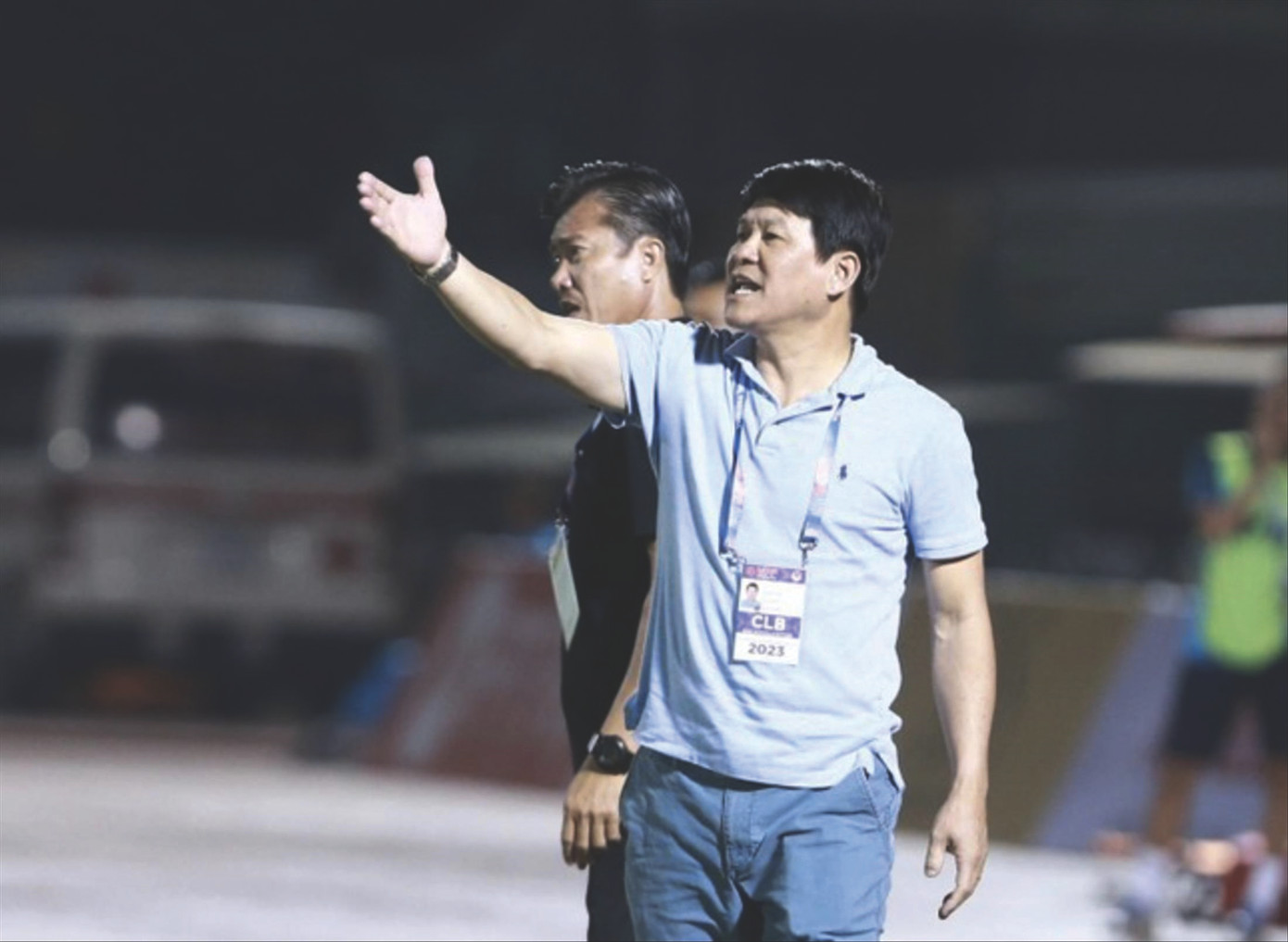 HLV Vũ Tiến Thành thường có phản ứng với giới trọng tài trong sự nghiệp. Ảnh: LT