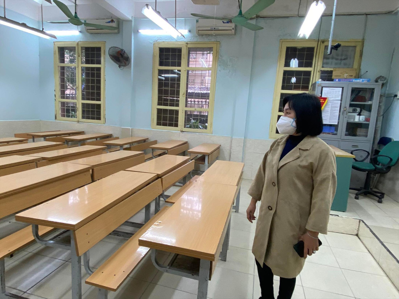 Trường tiểu học Kim Liên, quận Ðống Ða sẵn sàng cơ sở để đón học sinh