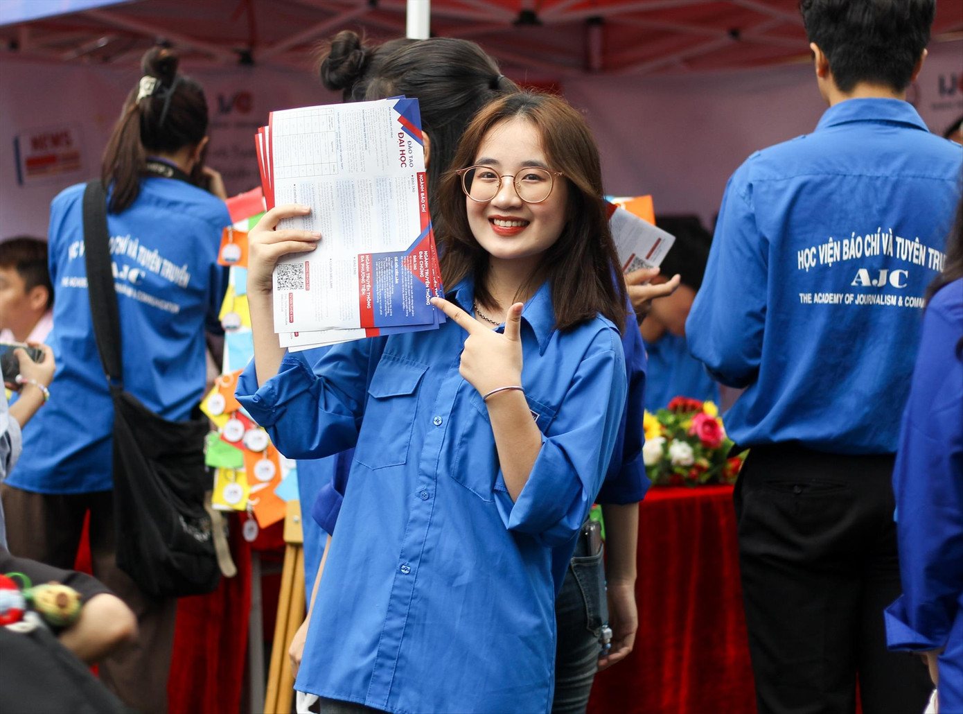 Sinh viên Học viện Báo chí và Tuyên truyền. Ảnh:ACC Sinh viên Học viện Báo chí và Tuyên truyền. Ảnh:ACC