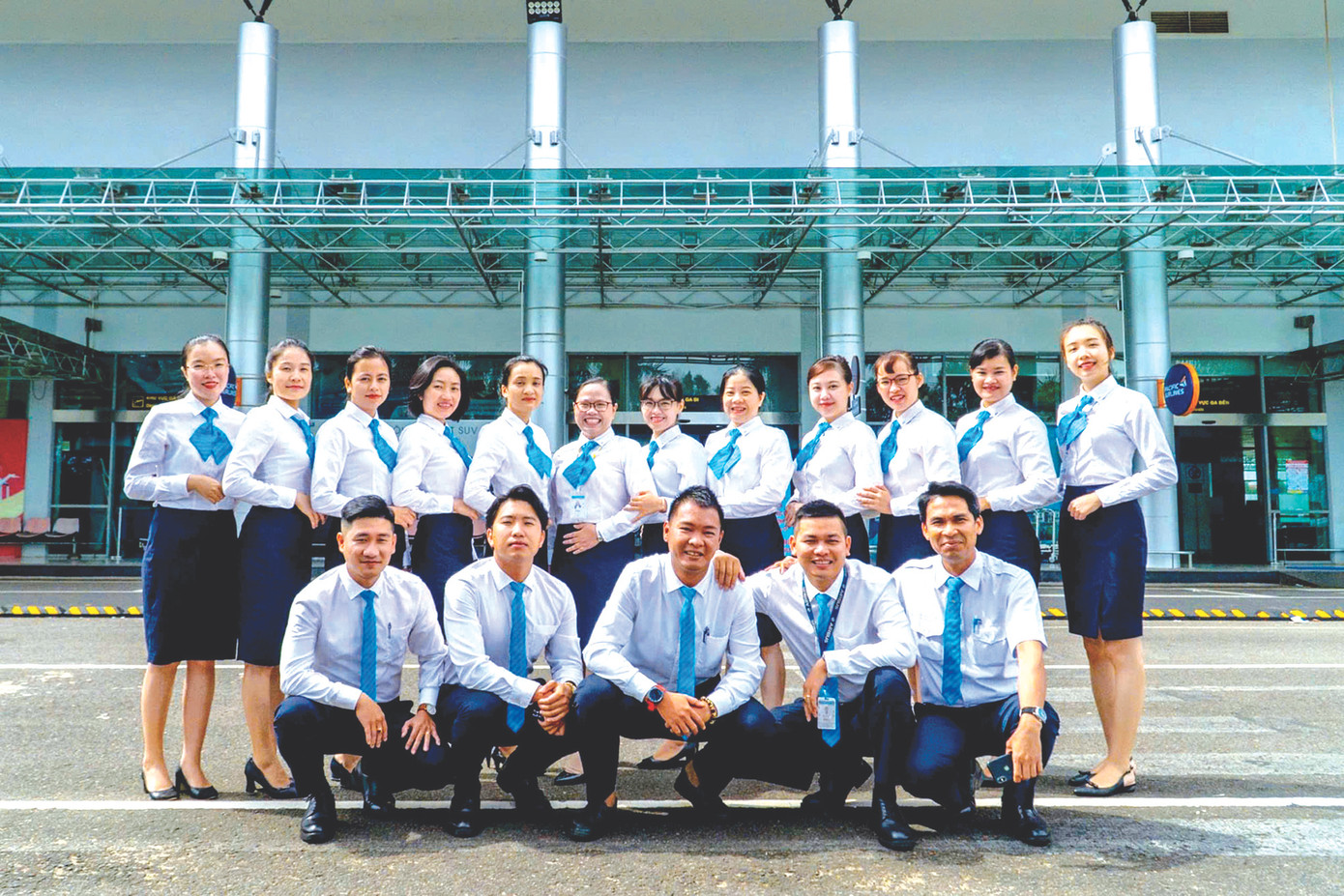 Đội ngũ nhân viên Cảng hàng không Pleiku chuyên nghiệp, khả ái