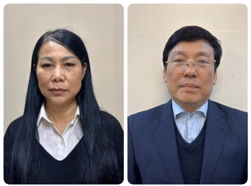Cựu Bí thư tỉnh ủy Vĩnh Phúc Hoàng Thị Thúy Lan và cựu Chủ tịch UBND tỉnh Vĩnh Phúc Lê Duy Thành
