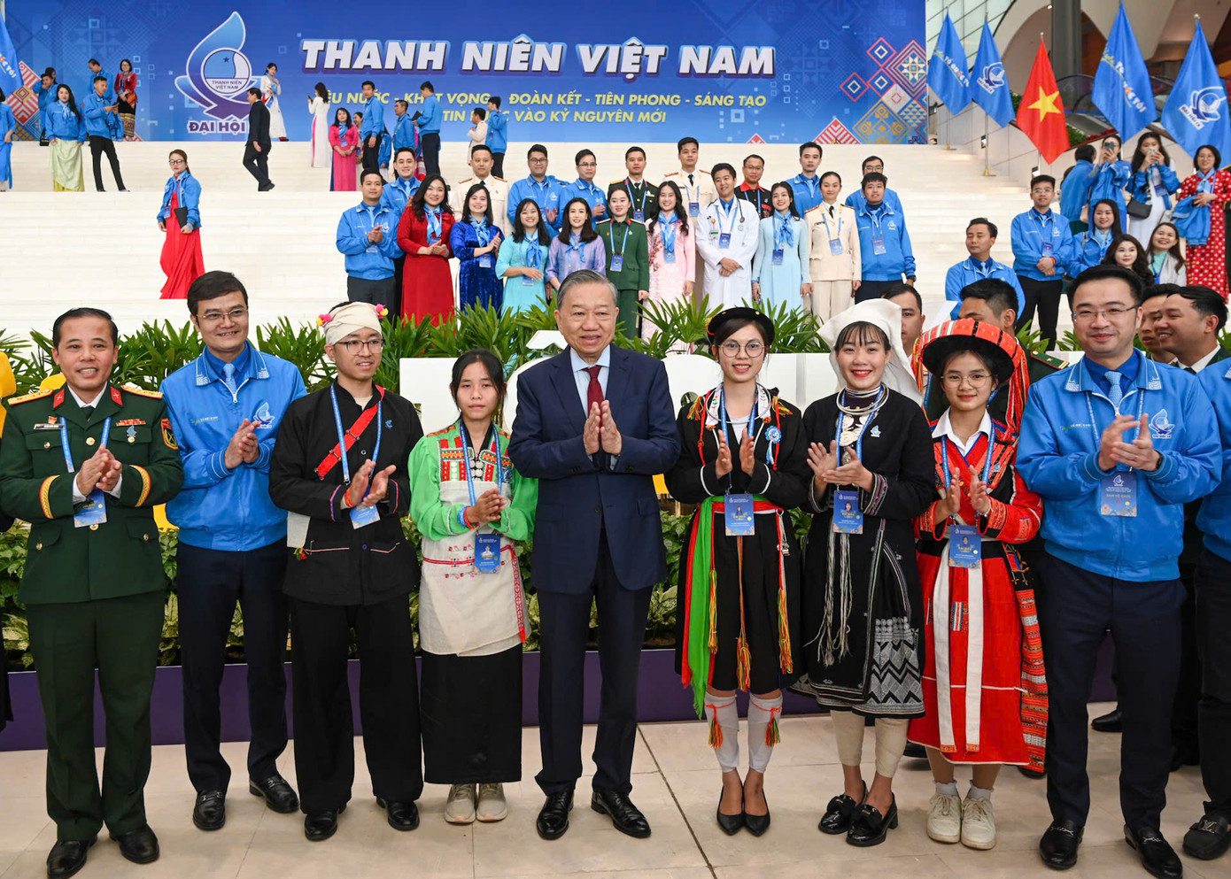 Tổng Bí thư Tô Lâm và các đại biểu tại Ðại hội đại biểu toàn quốc Hội LHTN Việt Nam lần thứ IX, nhiệm kỳ 2024 - 2029, diễn ra tháng 12/2024. Ảnh: Như Ý Tổng Bí thư Tô Lâm và các đại biểu tại Ðại hội đại biểu toàn quốc Hội LHTN Việt Nam lần thứ IX, nhiệm kỳ 2024 - 2029, diễn ra tháng 12/2024. Ảnh: Như Ý