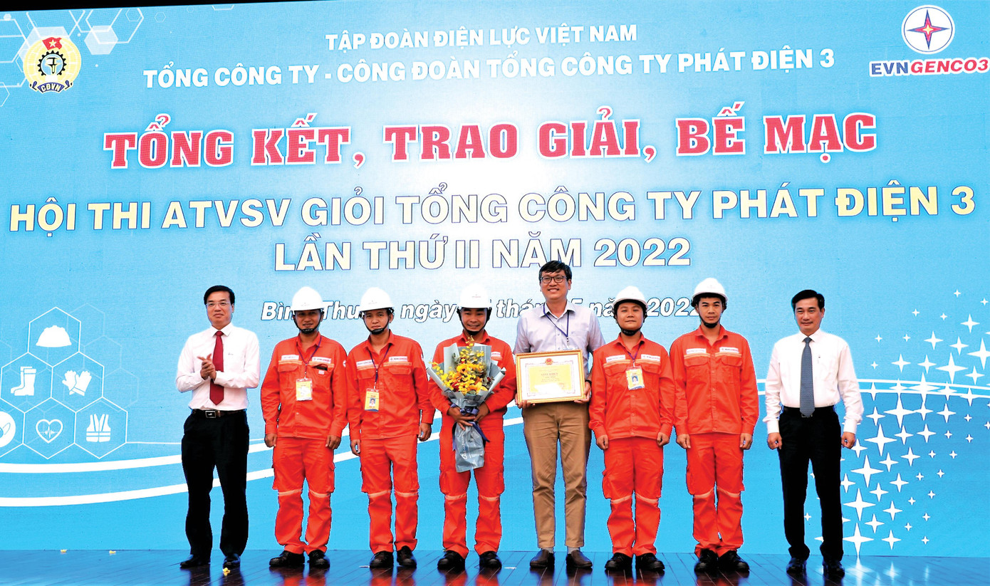 Tổng kết, trao giải Hội thi An toàn vệ sinh viên giỏi của EVNGENCO3 năm 2022