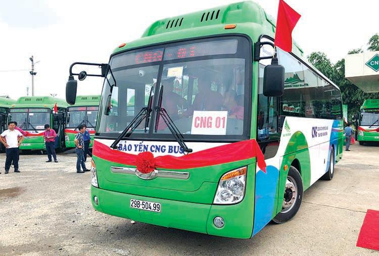 Ðể đạt từ 5 đến 20% xe nhiên liệu sạch, Sở GTVT sẽ mở thêm các tuyến buýt CNG và xe buýt điện