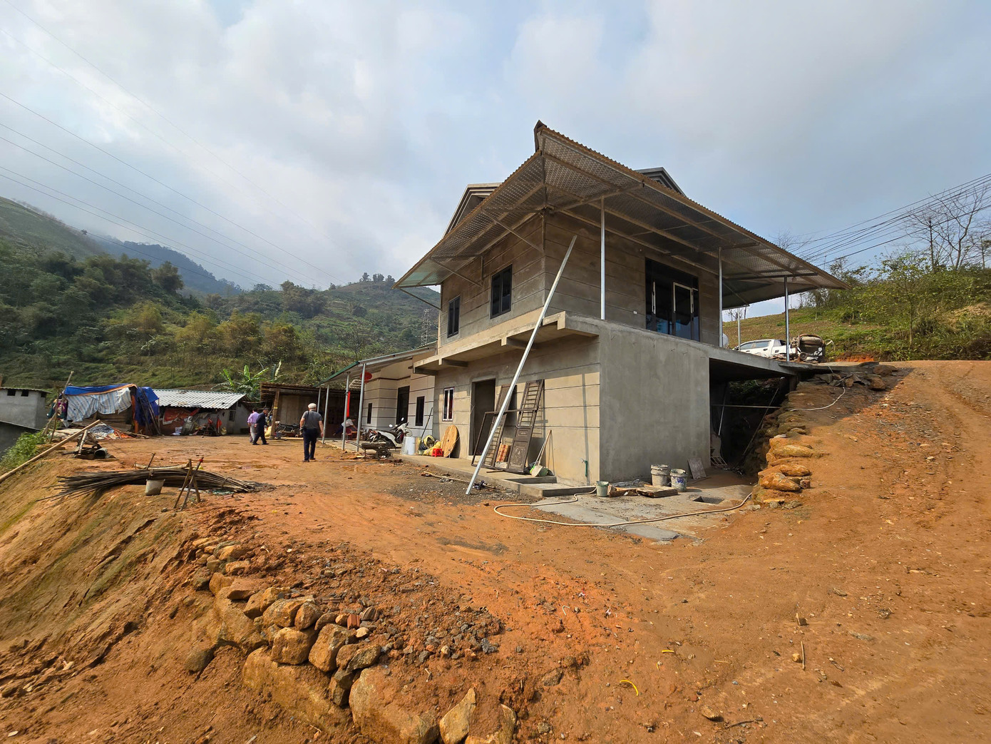 Căn nhà mới khang trang của gia đình anh Vàng Xành Guyện thôn Nậm Trà xã Gia Phú (Bảo Thắng, Lào Cai) Căn nhà mới khang trang của gia đình anh Vàng Xành Guyện thôn Nậm Trà xã Gia Phú (Bảo Thắng, Lào Cai)