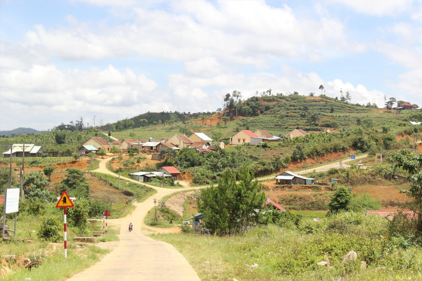 Khu vực dân cư sống gần thủy điện Thượng Kon Tum, nơi thường xuyên xảy ra động đất