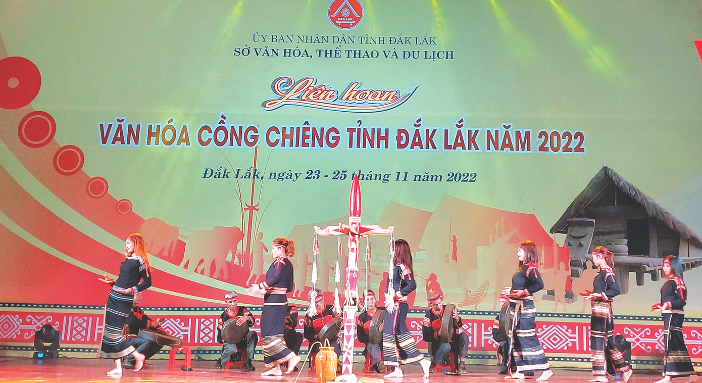 Văn hóa cồng chiêng tại Đắk Lắk được chú trọng bảo tồn, phát huy. Ảnh: N.T Văn hóa cồng chiêng tại Đắk Lắk được chú trọng bảo tồn, phát huy. Ảnh: N.T