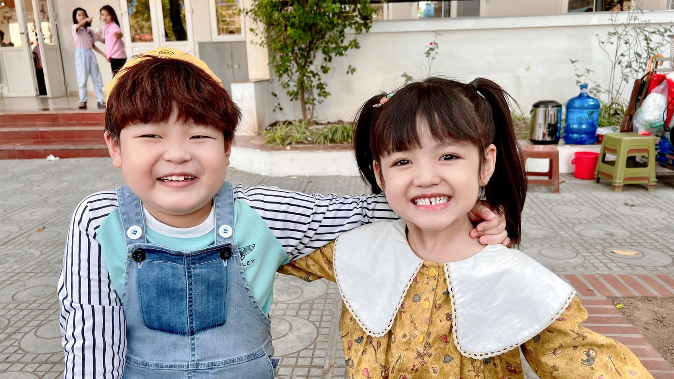 Cặp đôi diễn viên nhí đáng yêu Tuấn Phong - An Nhiên trong phim “Đừng làm mẹ cáu”
