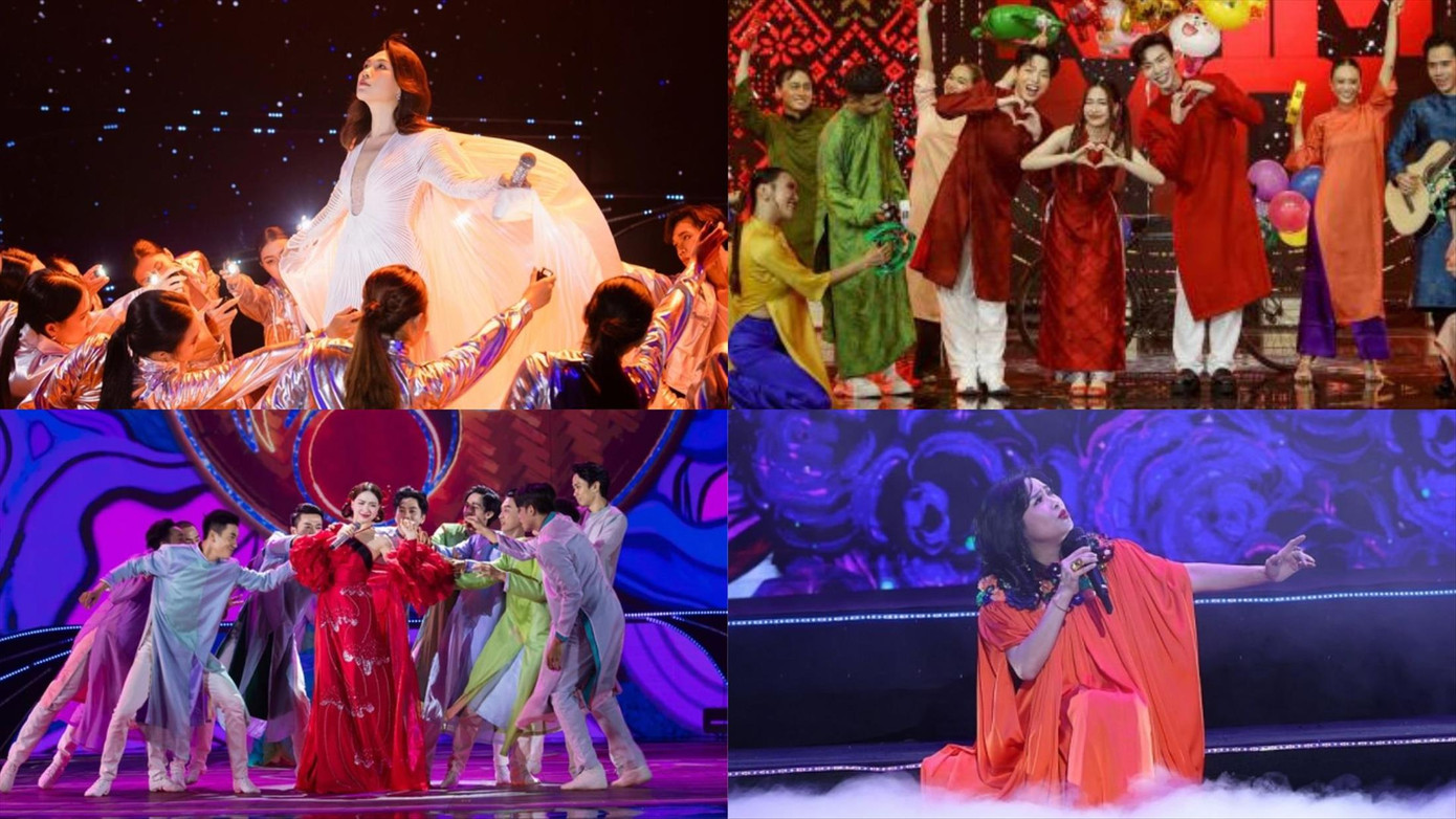 Dàn ca sĩ của sân khấu âm nhạc Tết Nguyên đán Dàn ca sĩ của sân khấu âm nhạc Tết Nguyên đán