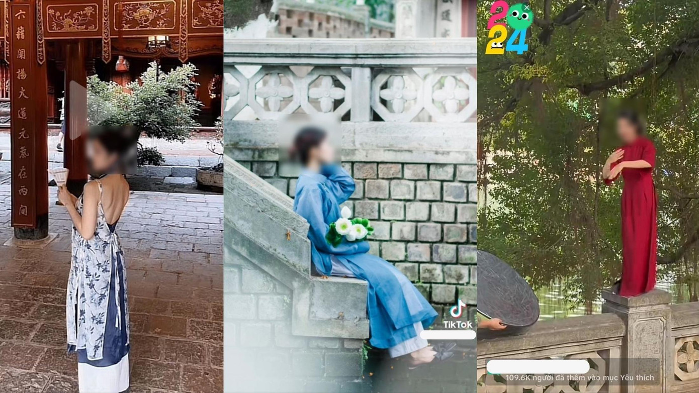 Nhiều bạn trẻ leo cây, trèo lên tường ở di tích để chụp ảnh Nhiều bạn trẻ leo cây, trèo lên tường ở di tích để chụp ảnh