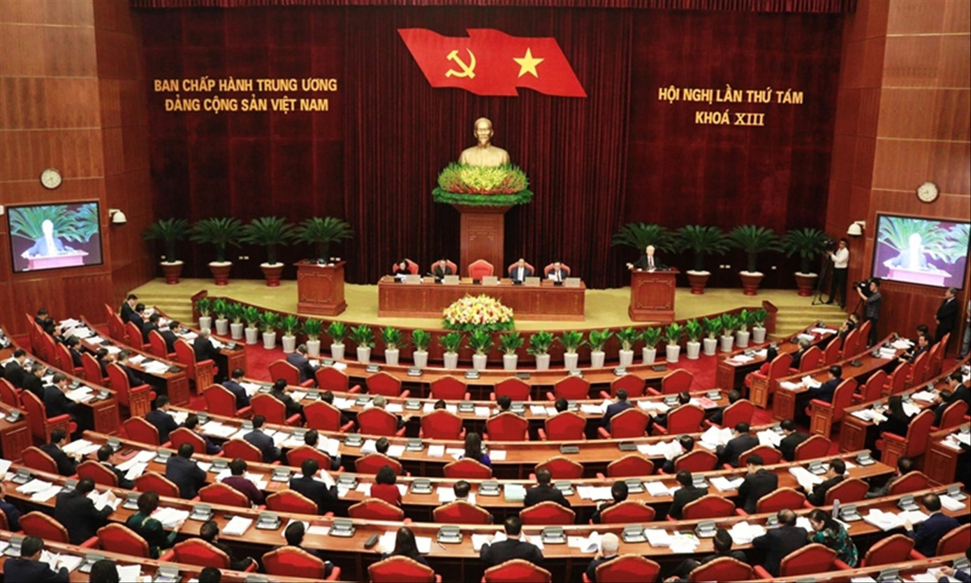 Tổng Bí thư Nguyễn Phú Trọng nhấn mạnh, Ủy viên Ban Chấp hành T.Ư khoá XIV phải thật sự là những cán bộ tiêu biểu của Đảng về bản lĩnh chính trị, phẩm chất đạo đức và năng lực công tác. ẢNH: TTXVN Tổng Bí thư Nguyễn Phú Trọng nhấn mạnh, Ủy viên Ban Chấp hành T.Ư khoá XIV phải thật sự là những cán bộ tiêu biểu của Đảng về bản lĩnh chính trị, phẩm chất đạo đức và năng lực công tác. ẢNH: TTXVN