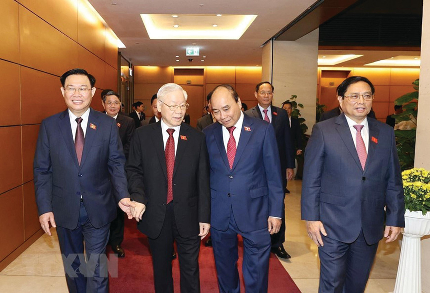 Tổng Bí thư Nguyễn Phú Trọng và lãnh đạo Đảng, Nhà nước dự phiên khai mạc. Ảnh: TTXVN Tổng Bí thư Nguyễn Phú Trọng và lãnh đạo Đảng, Nhà nước dự phiên khai mạc. Ảnh: TTXVN