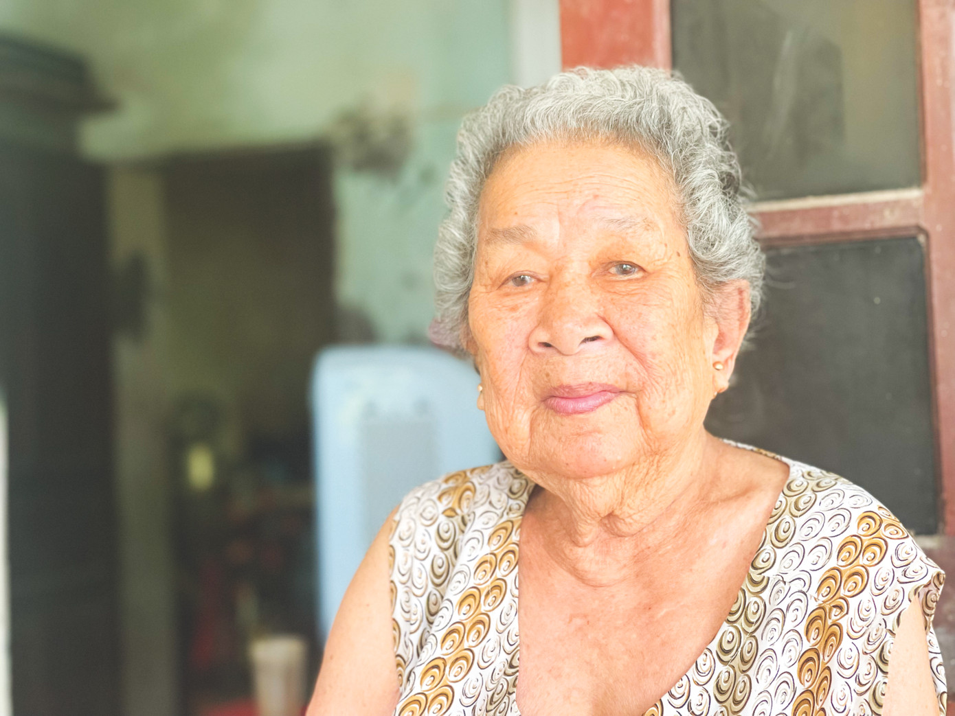 Bà Hồ Thị Đức, mẹ của Anh hùng liệt sỹ Trần Văn Phương nay không còn minh mẫn