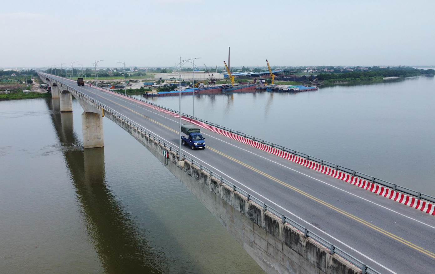 Cầu BOT Thái Hà nối 2 tỉnh Thái Bình và Hà Nam đang bị vỡ phương án tài chính