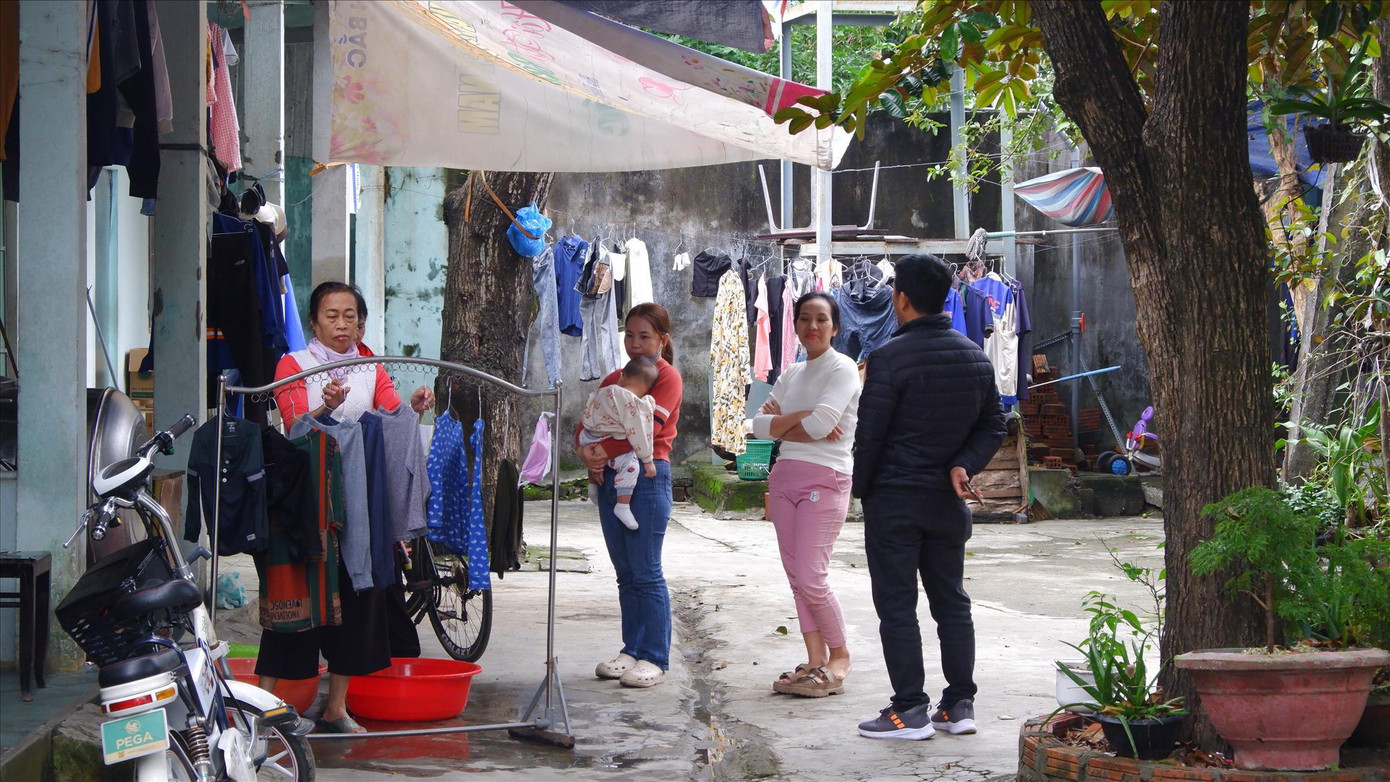 Một xóm trọ công nhân ở đường Âu Cơ (quận Liên Chiểu, TP Đà Nẵng) những ngày cuối năm