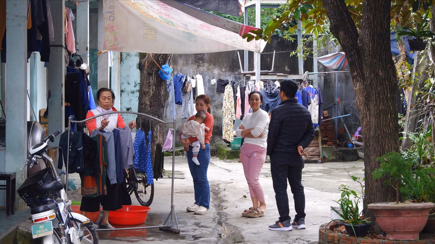 Một xóm trọ công nhân ở đường Âu Cơ (quận Liên Chiểu, TP Đà Nẵng) những ngày cuối năm