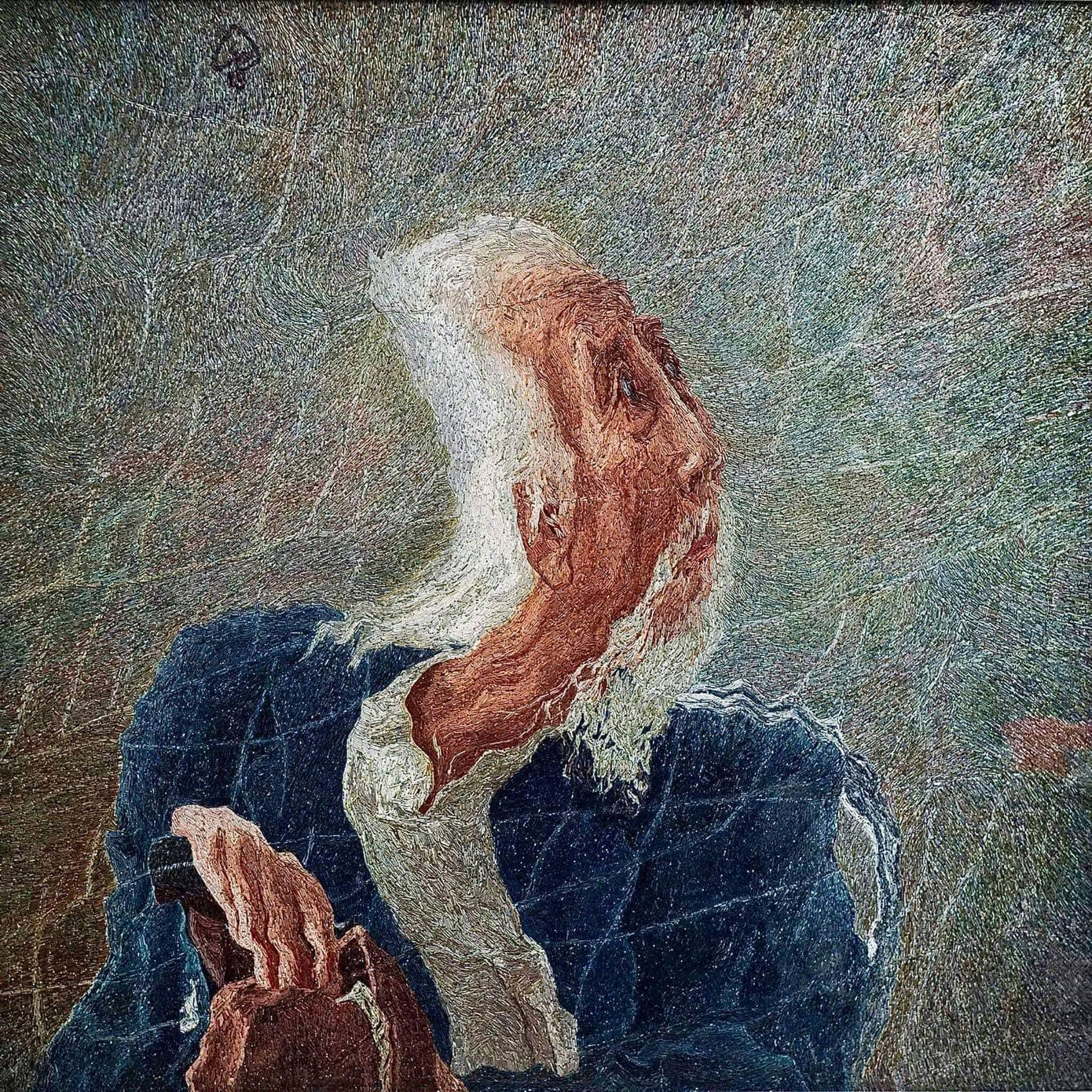 Tác phẩm tranh ghim “Lưới thời gian” của Nguyễn Sơn