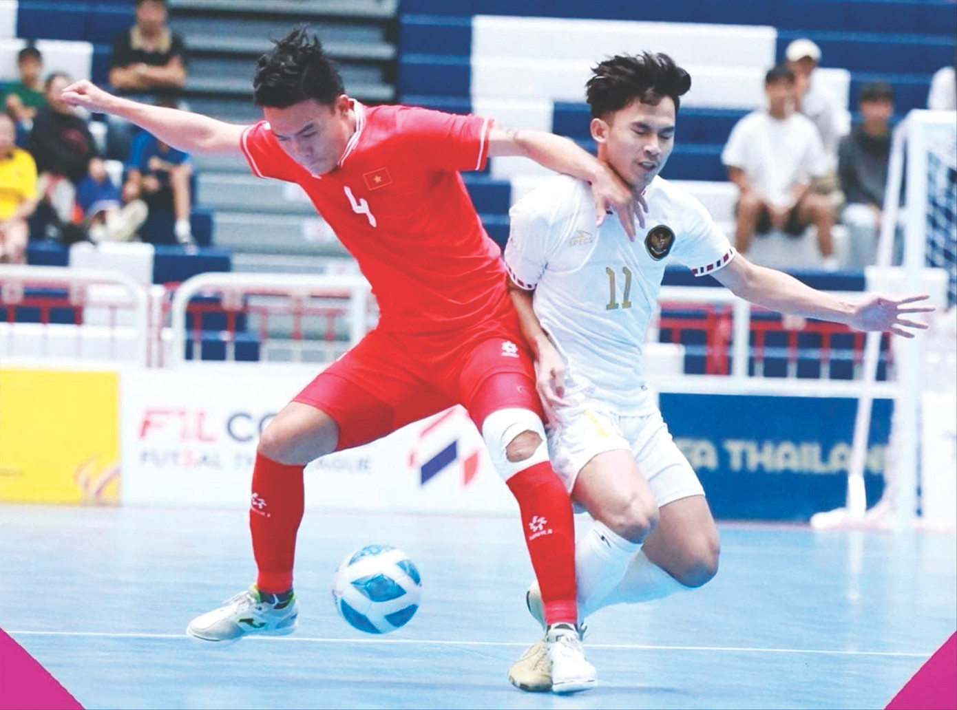 Những nhân tố trẻ mang đến sức sống mới cho ĐT Futsal Việt Nam. Ảnh: GF
