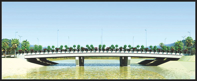 Phối cảnh 3D cầu dẫn vào KCNMTX Long An - 4 Phối cảnh 3D cầu dẫn vào KCNMTX Long An - 4