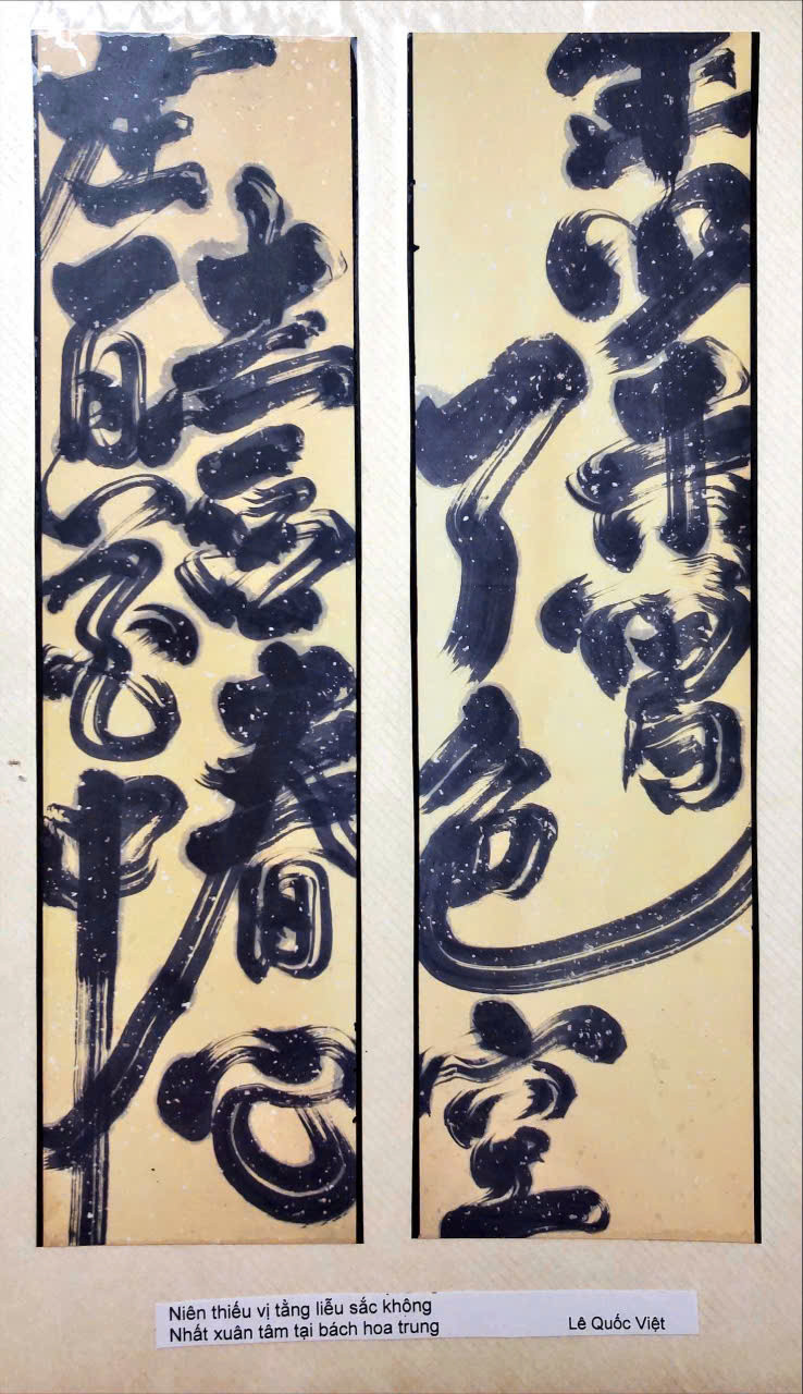 Một số tác phẩm thư pháp của Lê Quốc Việt