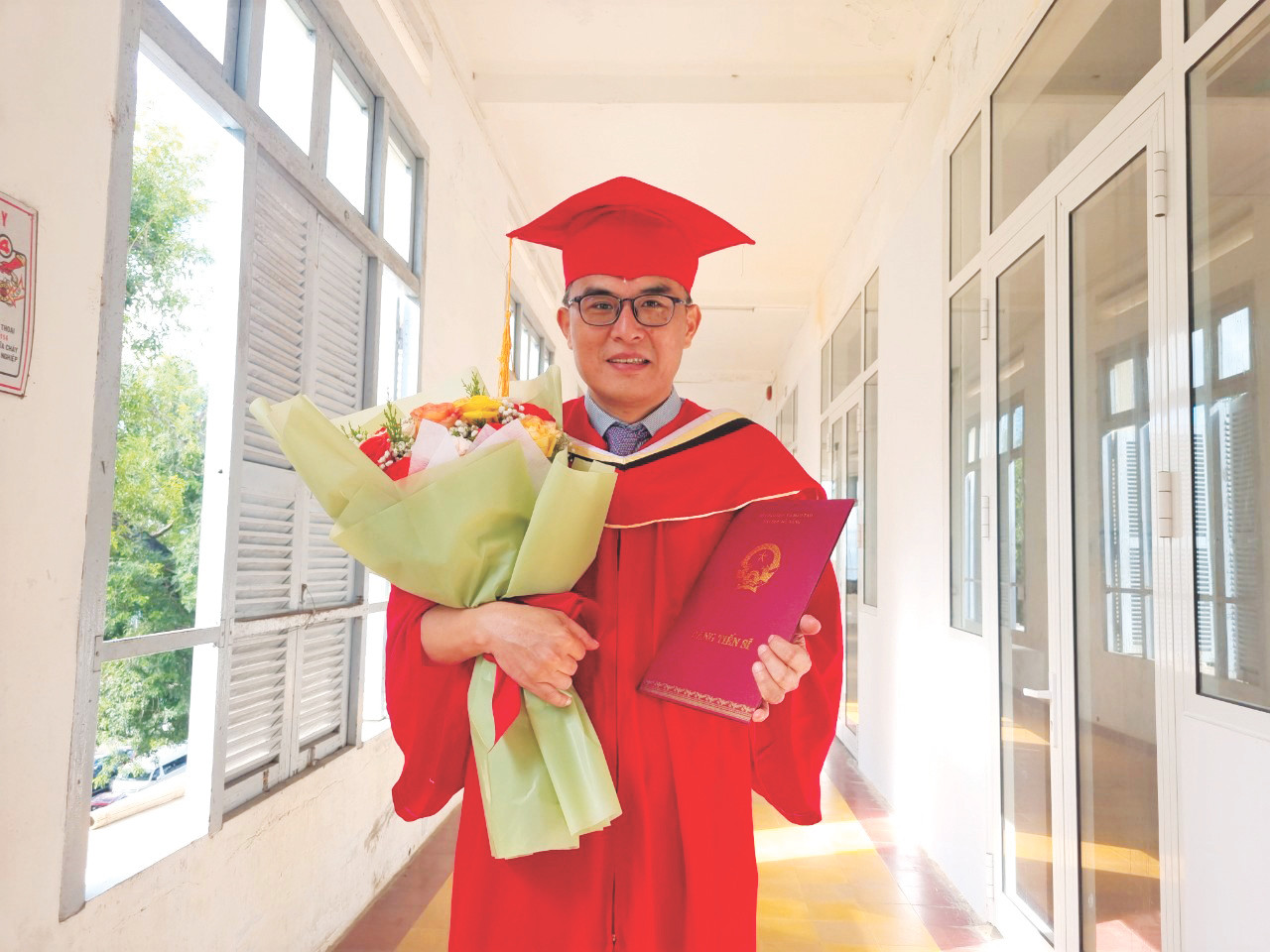 Tân tiến sĩ Kim Tae Kyu. Ảnh: Thanh Trần Tân tiến sĩ Kim Tae Kyu. Ảnh: Thanh Trần