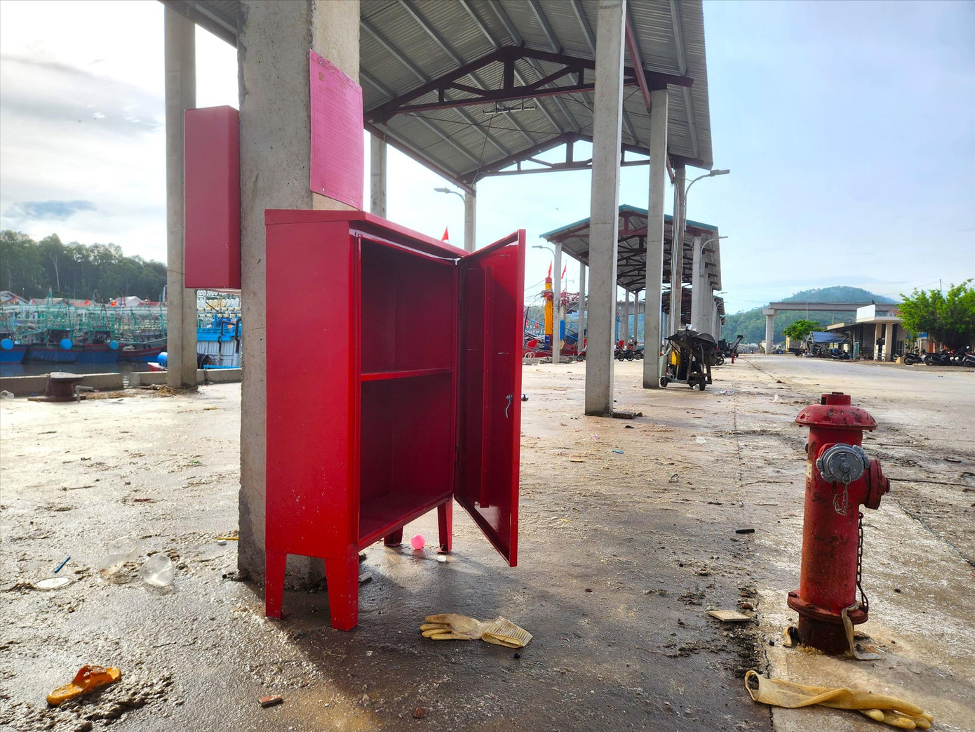 Hệ thống chữa cháy nhưng không có thiết bị bên trong