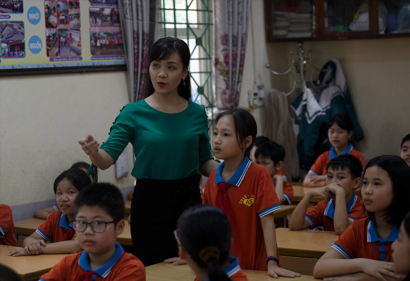 Một tiết học của học sinh Tiểu học. Ảnh: NGHIÊM HUÊ